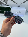 RB #6 METAL GUN BLACK BLUE UV-400 SUNGLASSES