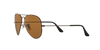 RB Aviator Classic Brown Brown UV-400 Sunglasses