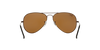 RB Aviator Classic Brown Brown UV-400 Sunglasses