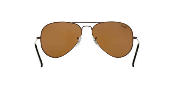 RB Aviator Classic Brown Brown UV-400 Sunglasses