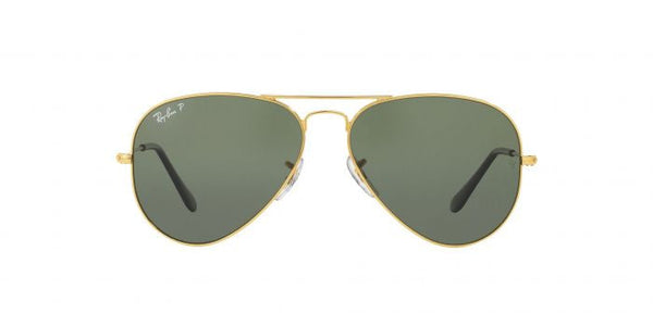 RB Aviator Classic Gold G-15 UV-400 Sunglasses