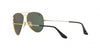 RB Aviator Classic Gold G-15 UV-400 Sunglasses