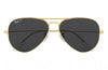 RB Aviator Classic Gold Black UV-400 Sunglasses