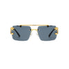 New Stylish Rimless Panther face Luxurious Gold Black UV-400 Unisex Fashion Sunglasses (Copy)