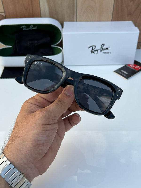 RB 0502 FULL BLACK POLARIZED SUNGLASSES