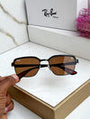 RB #7 METAL BROWN BROWN UV-400 SUNGLASSES