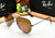 RB Aviator Classic Brown Brown UV-400 Sunglasses