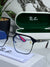 RB #4 METAL BLACK BLUE CUT UV-400 SUNGLASSES