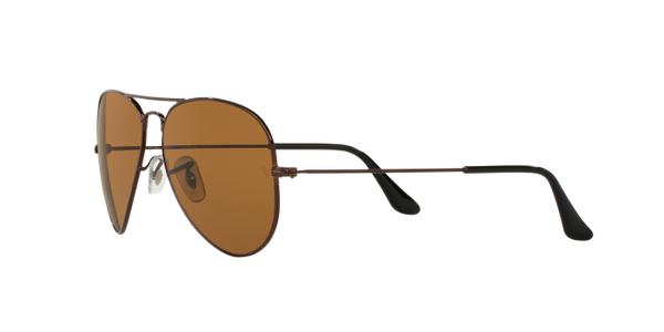 RB Aviator Classic Brown Brown UV-400 Sunglasses