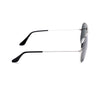 RB Aviator Classic Silver Black UV-400 Sunglasses