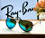 RB 4414 GOLD AQUA UV-400 SUNGLASSES