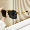 New Stylish Rimless Panther face Luxurious Gold Black UV-400 Unisex Fashion Sunglasses (Copy)