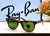 RB 2140 LEOPARD G-15 GLASS LENS WAYFARER UV-400 SUNGLASSES