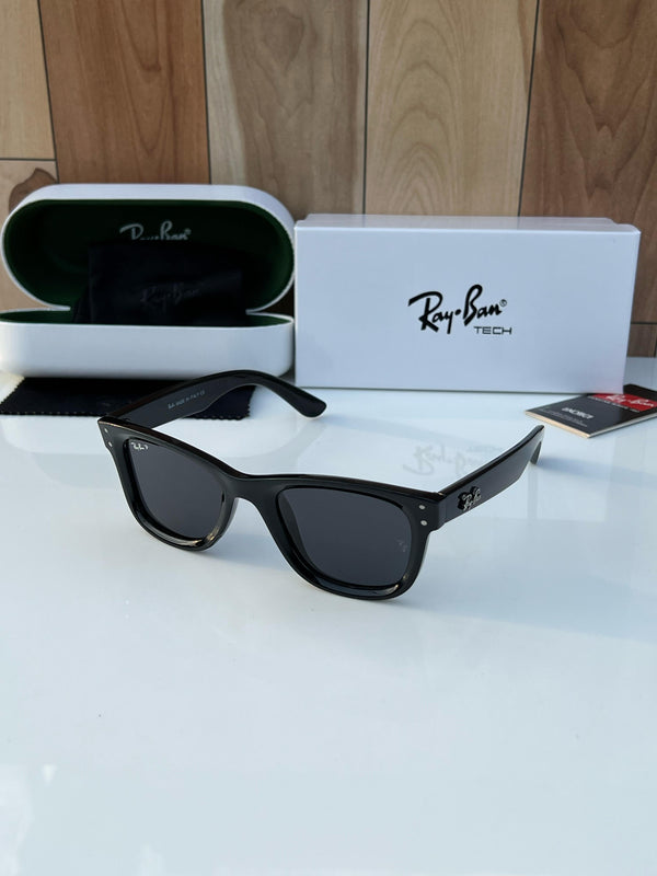 RB 0502 FULL BLACK POLARIZED SUNGLASSES