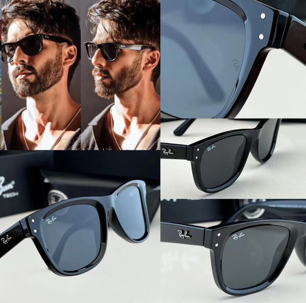 RB 0502 FULL BLACK POLARIZED SUNGLASSES